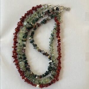 3 Pcs. Multi-Color Gemstone Beaded Necklace